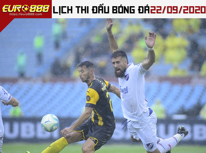Lịch thi đấu bóng đá hôm nay và ngày mai 22/9/2020