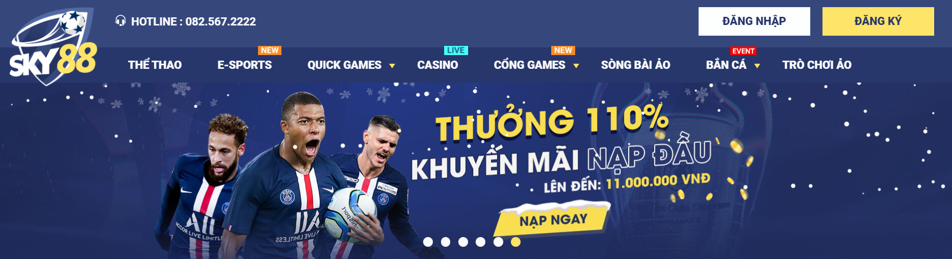 Đến Sky88 để trải nghiệm những dịch vụ hấp dẫn