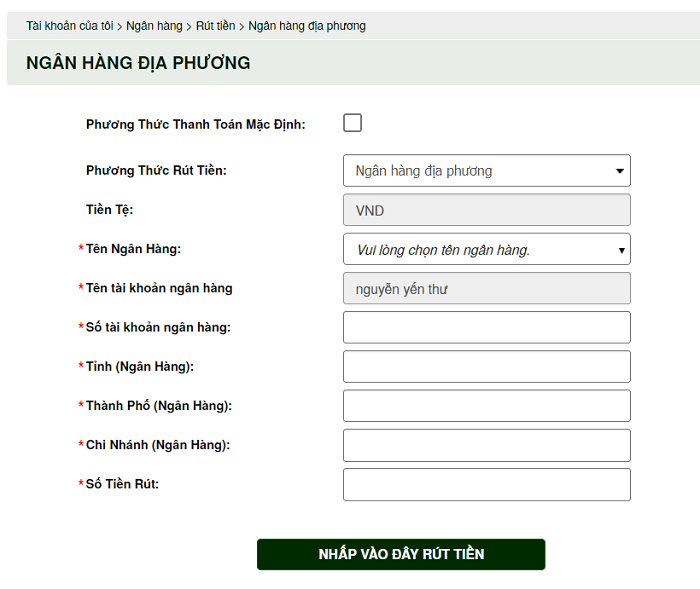 Rút tiền đơn giản, an toàn trên V9bet