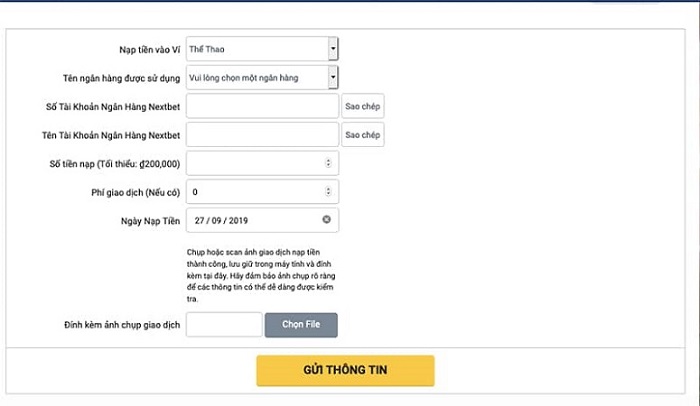 Nạp tiền nhanh chóng và an toàn
