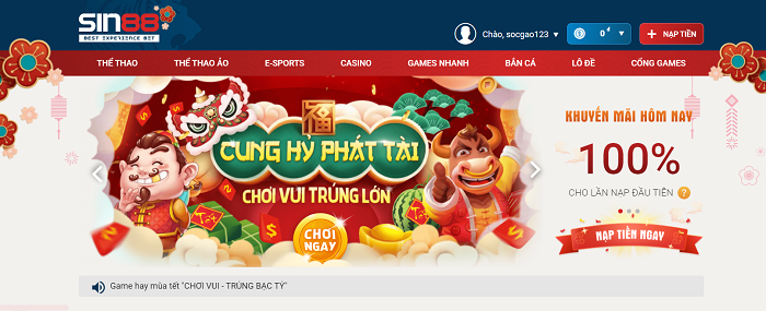 Sin88 | Đánh giá Sin88 | Cập nhật link vào Sin88 mới nhất