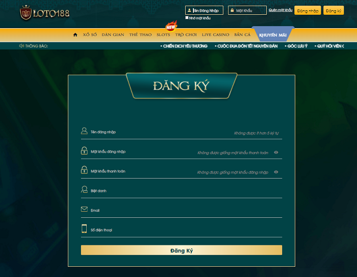 Đăng ký tài khoản nhanh chóng, dễ dàng