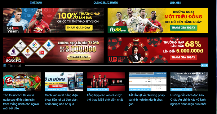 Kho trò chơi hấp dẫn, đa dạng kèo cược