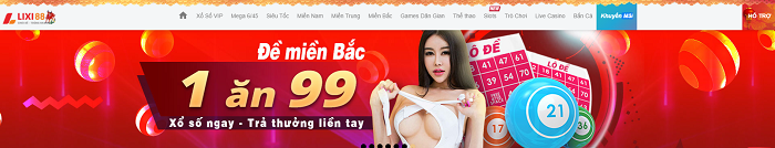 Giao diện hấp dẫn của Lixi88