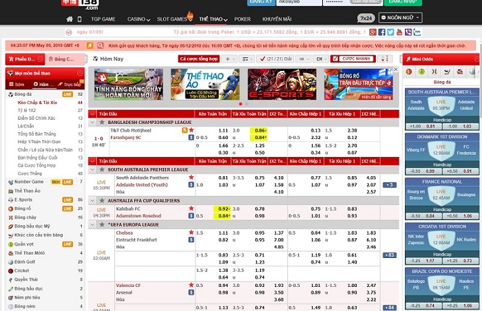 Tỷ lệ kèo cược hấp dẫn