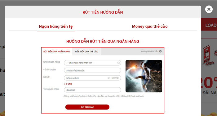 Rút tiền an toàn, nhanh chóng