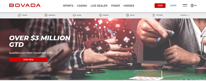 Bovada là nhà cái cá cược hợp pháp