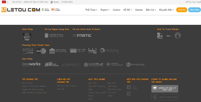 Các đối tác uy tín của Letou