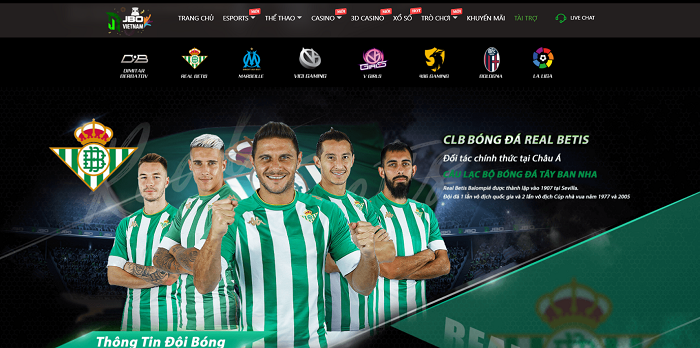 JBO tài trợ cho nhiều đội bóng lớn