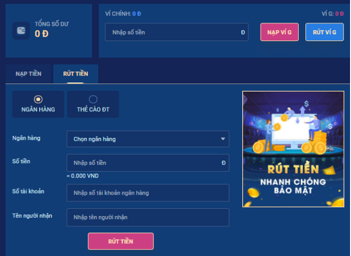 Cách rút tiền tại One88