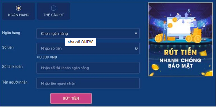 Rút tiền nhanh và bảo mật