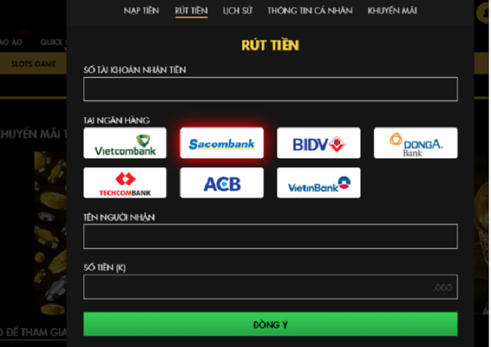 Rút tiền tại 11Bet