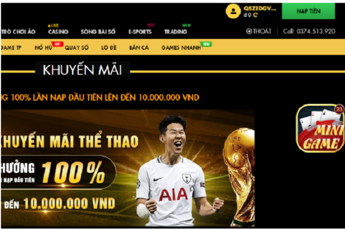Nap tiền dễ dàng tại 11Bet
