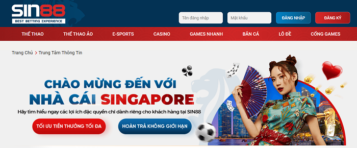 Hướng dẫn rút tiền tại Sin88