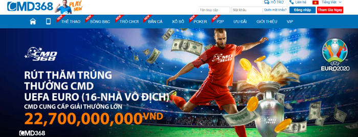 Hướng dẫn cách chơi cá cược tại CMD368