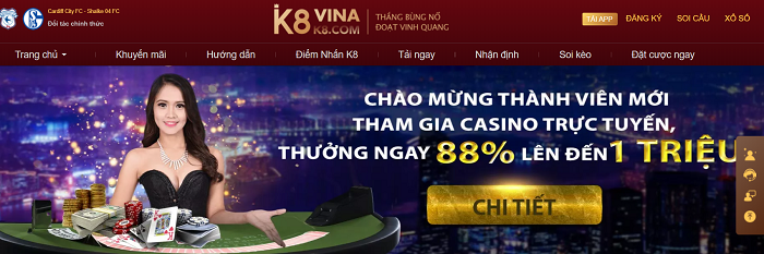 Hướng dẫn cách chơi cá cược tại K8