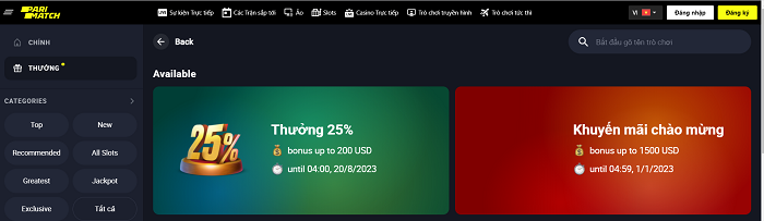 Nhiều ưu đãi cho người chơi