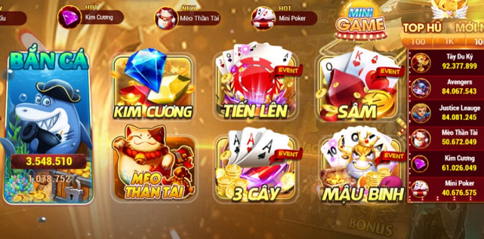 Kho game đa dạng tại KimVip