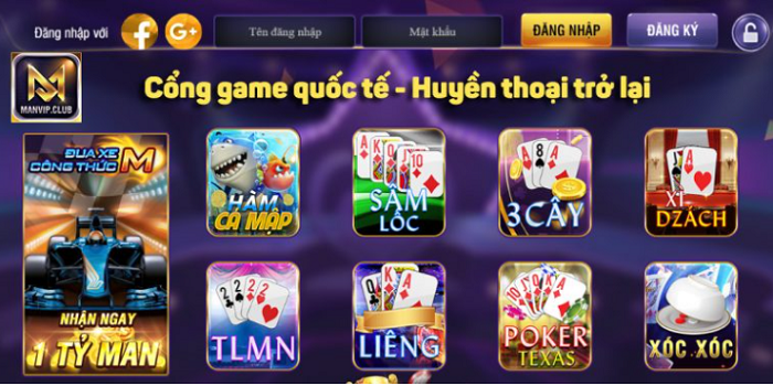 Kho game huyền thoại của ManVip