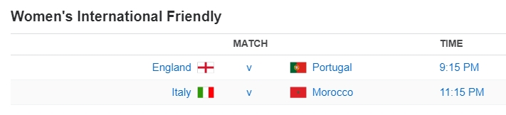 Women's International Friendly