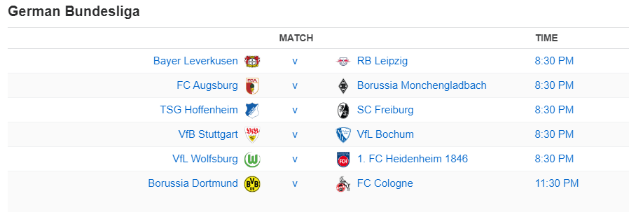 German Bundesliga