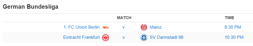 German Bundesliga