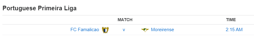 Portuguese Primeira Liga